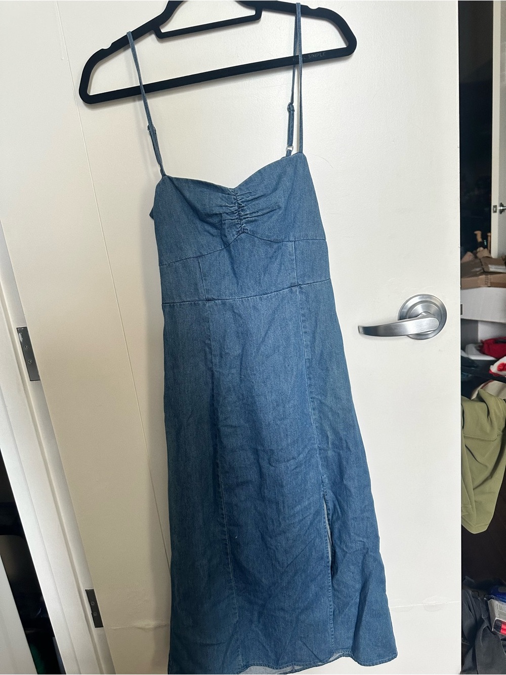 American eagle AE Denim Midi Sundress with Spaghetti Straps - size medium